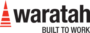 Waratah logo. text: Waratah, Built to work